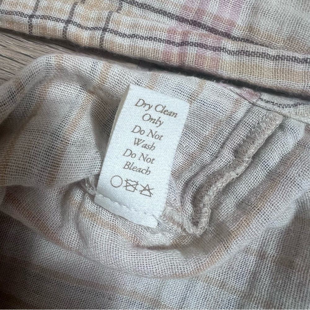 Christy Dawn Plaid Flannel Blouse Top Shirt Cottagecore Ruffle Button Western - Picture 10 of 16